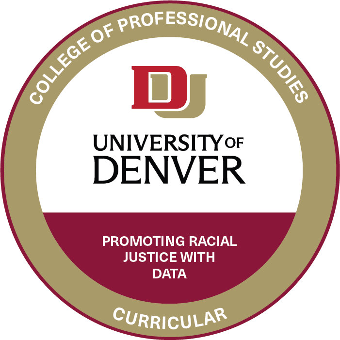 badge icon promoting racial justice with data