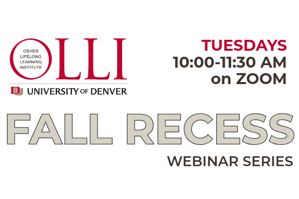 Fall Recess Webinar Series